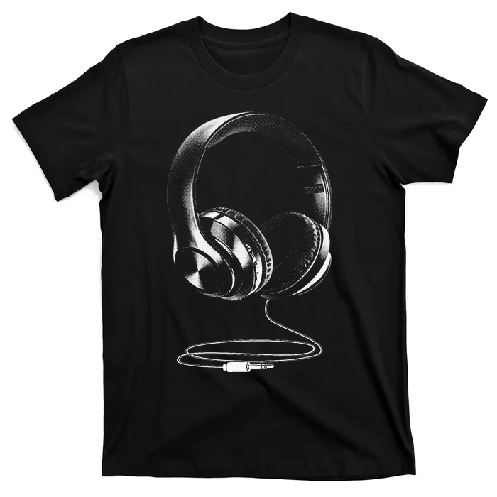 Cool Headphones Design For Men Women DJ Music Artist Lover T-Shirt