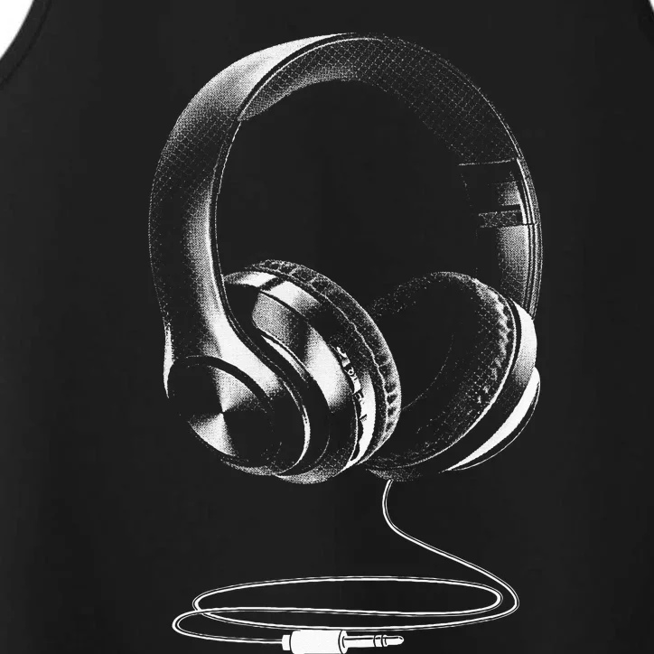 Cool Headphones Design For Men Women DJ Music Artist Lover Performance Tank