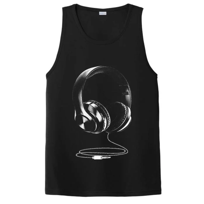 Cool Headphones Design For Men Women DJ Music Artist Lover Performance Tank