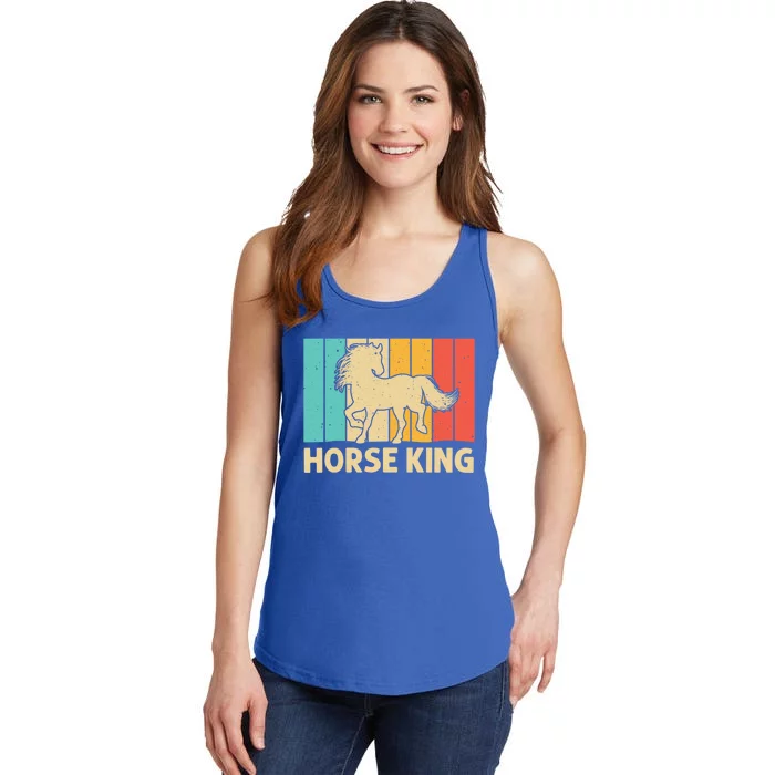 Cool Horse Dad Horseback Riding Lover Rodeo Racing Gift Ladies Essential Tank