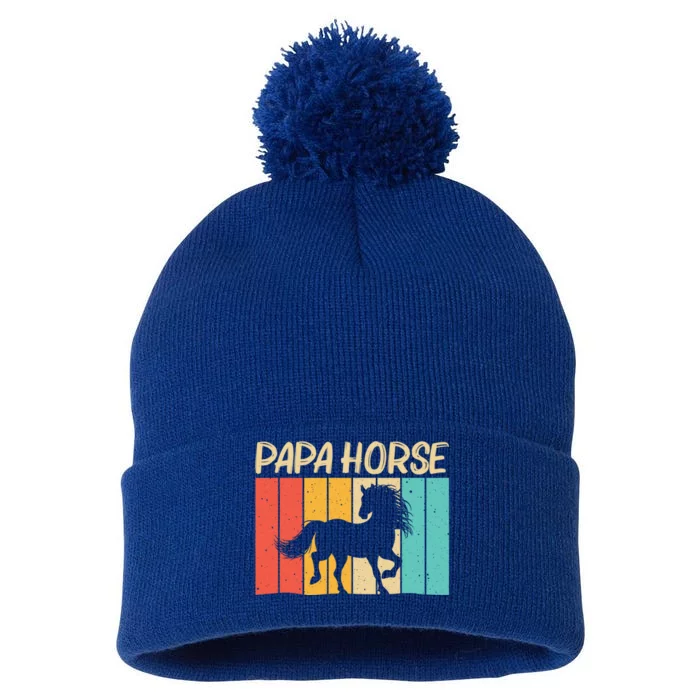 Cool Horse Design Horseback Riding Horse Lover Gift Pom Pom 12in Knit Beanie