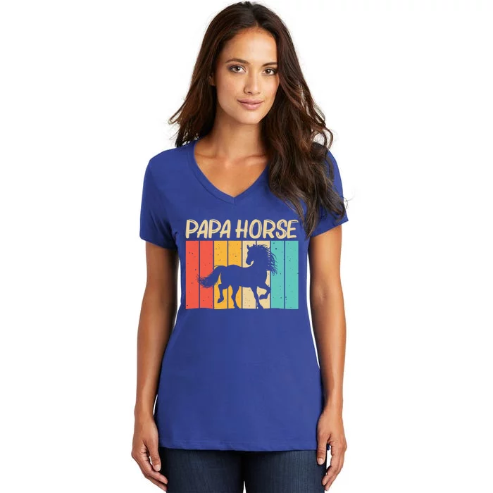 Cool Horse Design Horseback Riding Horse Lover Gift Women's V-Neck T-Shirt