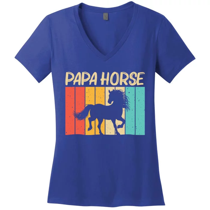 Cool Horse Design Horseback Riding Horse Lover Gift Women's V-Neck T-Shirt