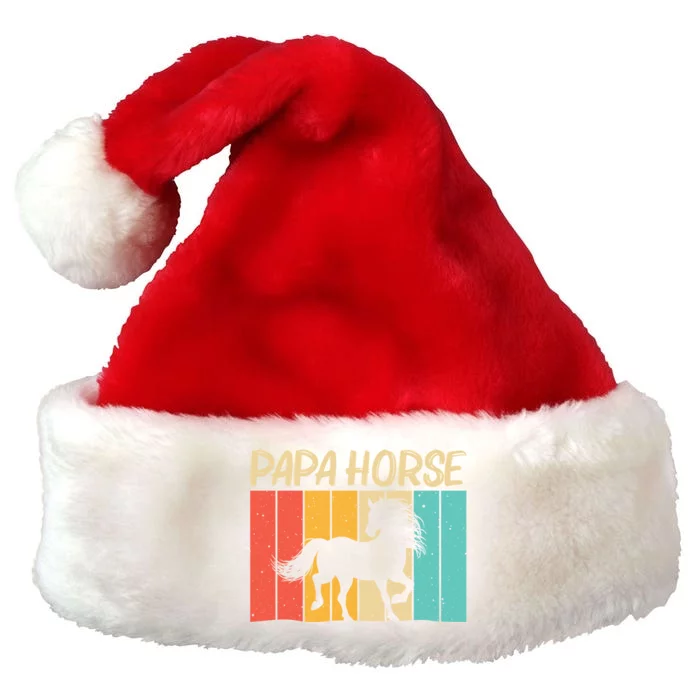 Cool Horse Design Horseback Riding Horse Lover Gift Premium Christmas Santa Hat