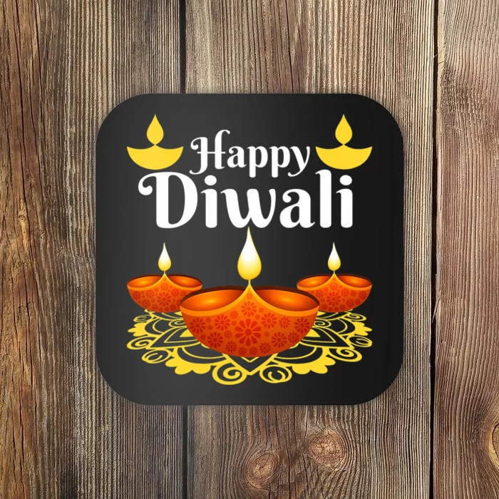 Cool Happy Diwali Festival Of Light Diva Lanterns Coaster