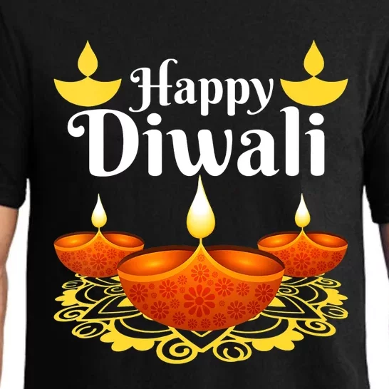 Cool Happy Diwali Festival Of Light Diva Lanterns Pajama Set