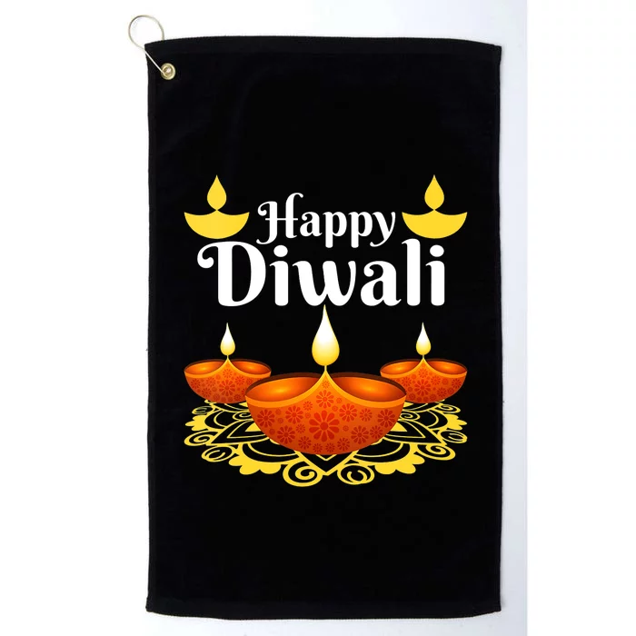 Cool Happy Diwali Festival Of Light Diva Lanterns Platinum Collection Golf Towel