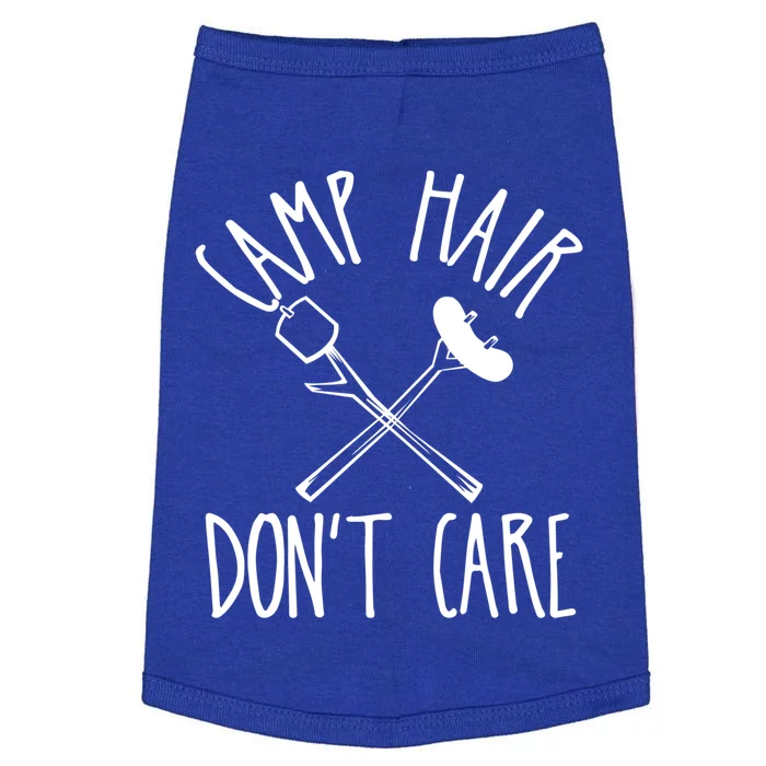 Camp Hair Dont Care Cute Camping Adventure Funny Gift Doggie Tank