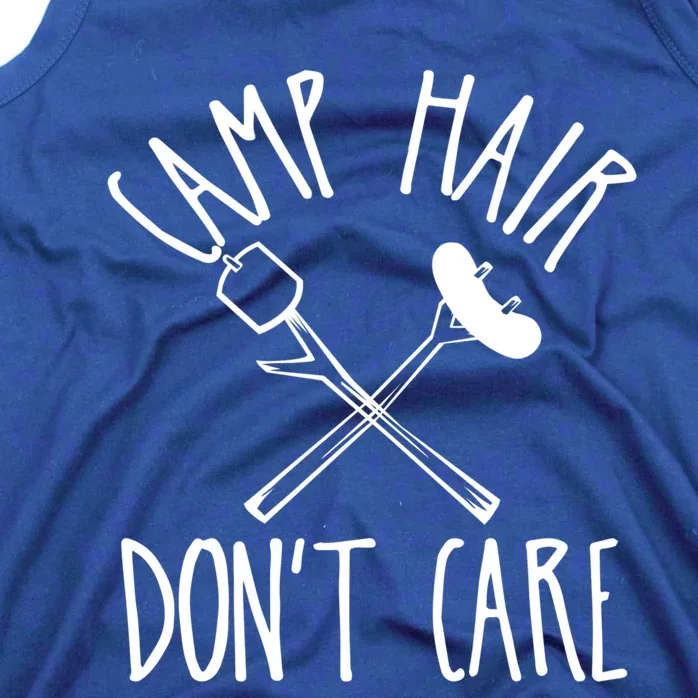 Camp Hair Dont Care Cute Camping Adventure Funny Gift Tank Top