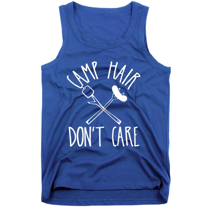 Camp Hair Dont Care Cute Camping Adventure Funny Gift Tank Top