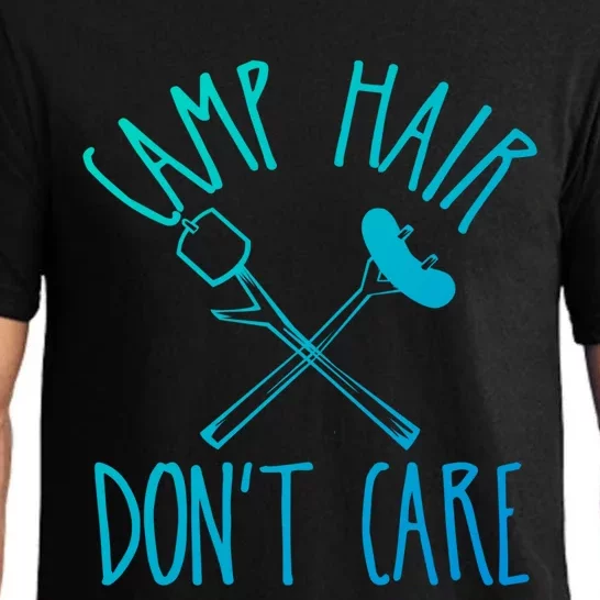 Camp Hair Dont Care Cute Camping Adventure Funny Gift Pajama Set