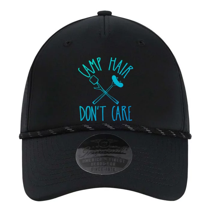 Camp Hair Dont Care Cute Camping Adventure Funny Gift Performance The Dyno Cap