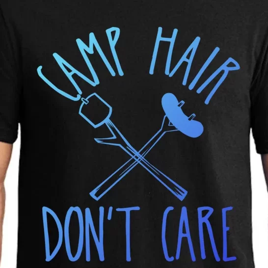 Camp Hair Dont Care Cute Camping Adventure Funny Gift Pajama Set