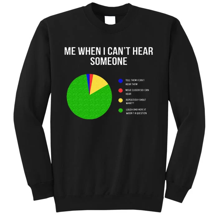 Cant Hear Deaf And Funny Person Tall Sweatshirt