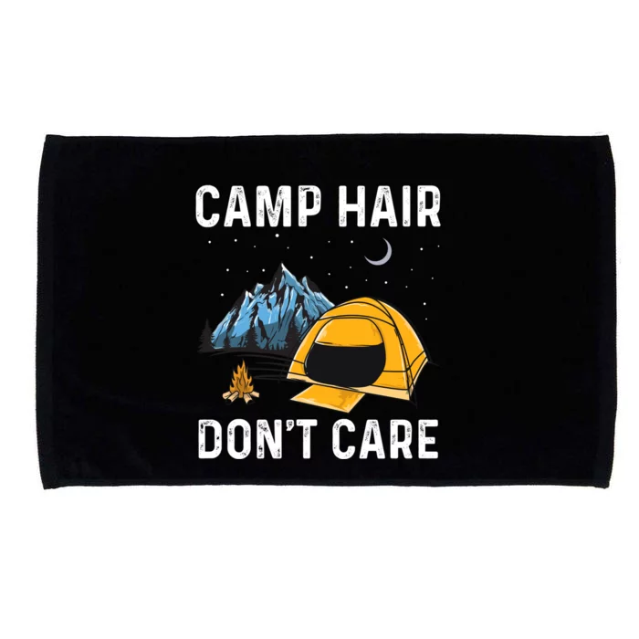 Camp Hair Dont Care Design Cute Gift Microfiber Hand Towel