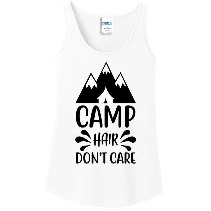 Camp Hair Dont Care Nature Hiker Great Gift Ladies Essential Tank