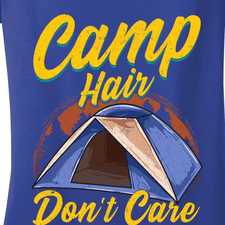 Camp Hair Dont Care Gift Women's V-Neck T-Shirt