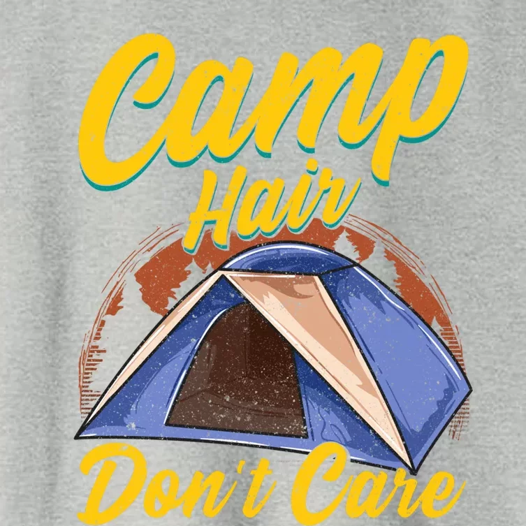 Camp Hair Dont Care Gift Women's Crop Top Tee