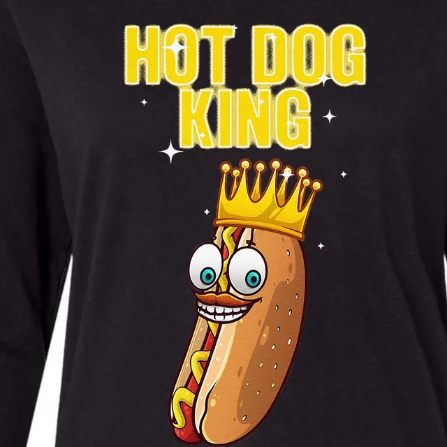 Cute Hot Dog Design For Women Food Hot Dog Lovers Womens Cotton Relaxed Long Sleeve T-Shirt