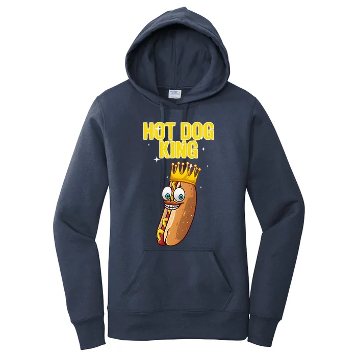 Cute Hot Dog Design For Women Food Hot Dog Lovers Women's Pullover Hoodie