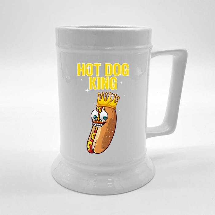 Cute Hot Dog Design For Women Food Hot Dog Lovers Front & Back Beer Stein