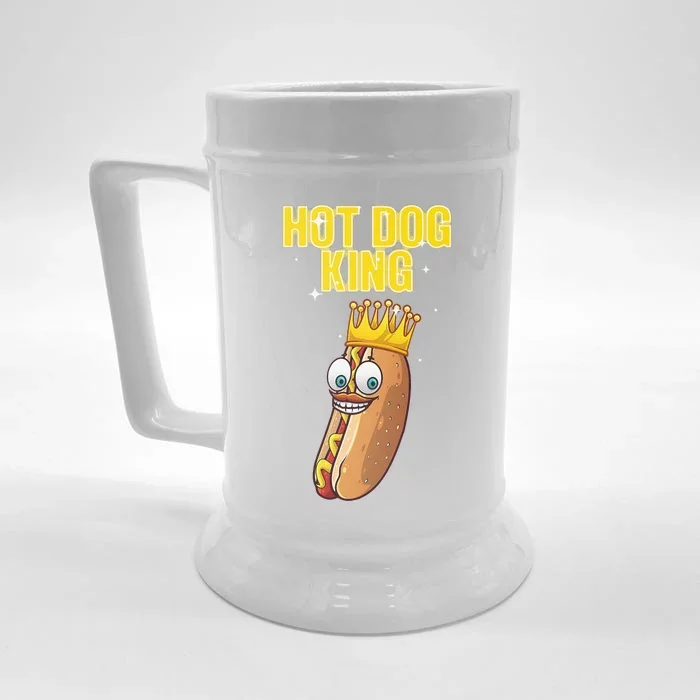 Cute Hot Dog Design For Women Food Hot Dog Lovers Front & Back Beer Stein