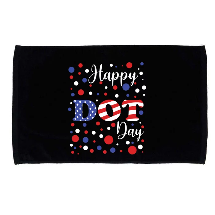 Colorful Happy Dot Day Groovy Dot Gift Microfiber Hand Towel