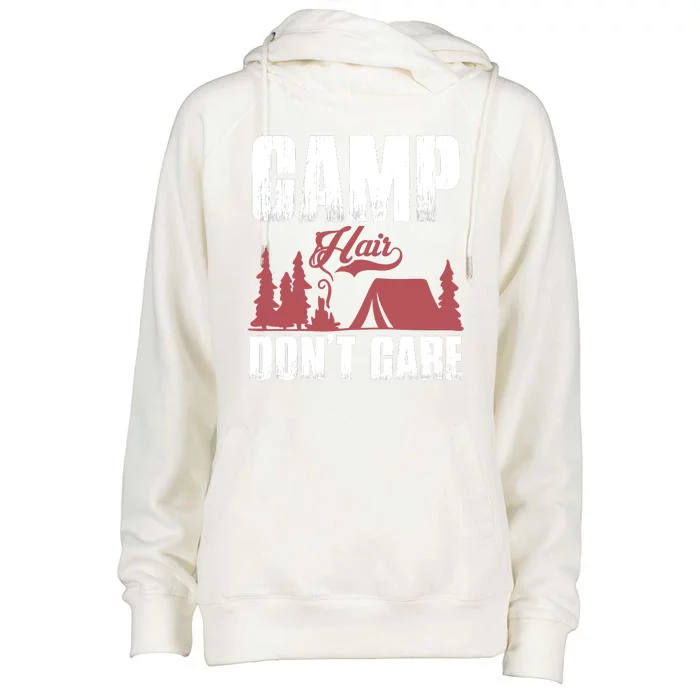 Camp Hair Dont Care Womens Funnel Neck Pullover Hood