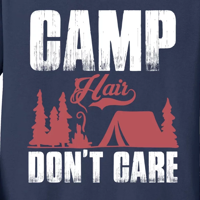 Camp Hair Dont Care Kids Long Sleeve Shirt