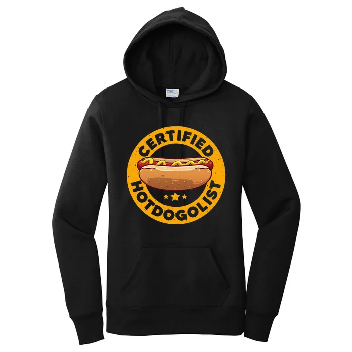 Cool Hot Dog Design Sausage Hot Dog Lover Women's Pullover Hoodie