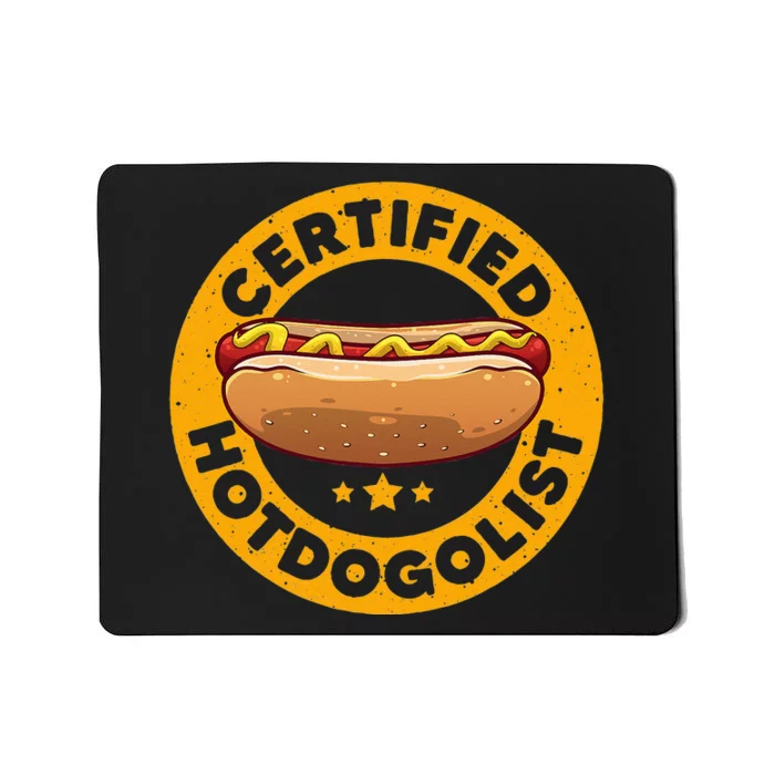 Cool Hot Dog Design Sausage Hot Dog Lover Mousepad