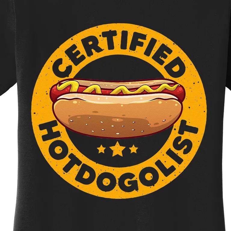 Cool Hot Dog Design Sausage Hot Dog Lover Women's T-Shirt