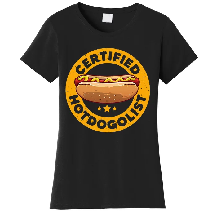 Cool Hot Dog Design Sausage Hot Dog Lover Women's T-Shirt