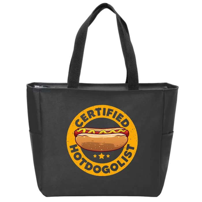 Cool Hot Dog Design Sausage Hot Dog Lover Zip Tote Bag