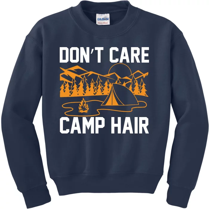 Camp Hair Dont Care Kids Sweatshirt