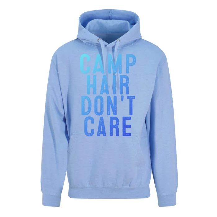 Camp Hair Dont Care Camping Gifgift And Cool Gift Unisex Surf Hoodie