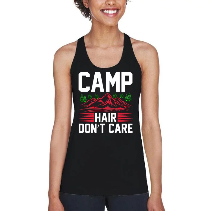 Camp Hair Dont Care Women's Racerback Tank