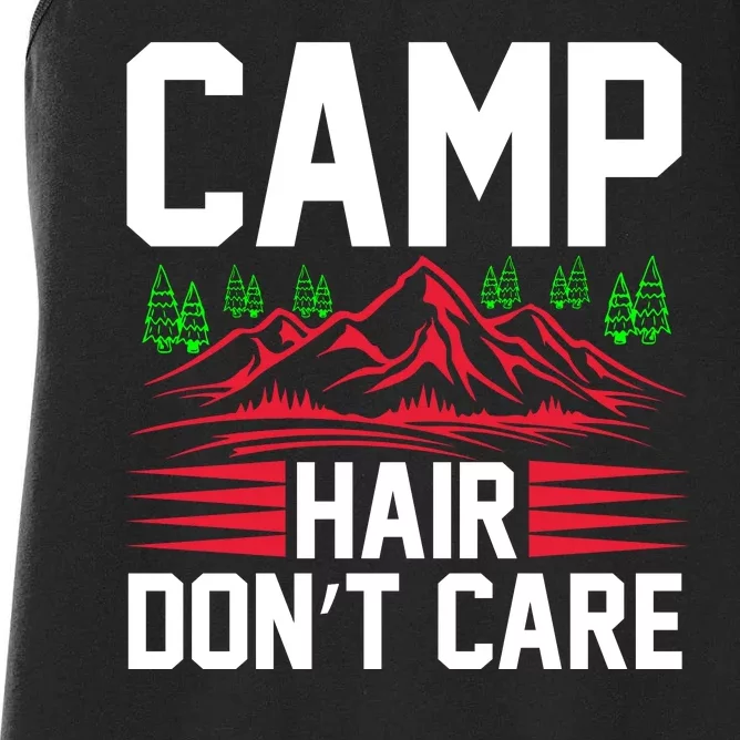 Camp Hair Dont Care Women's Racerback Tank