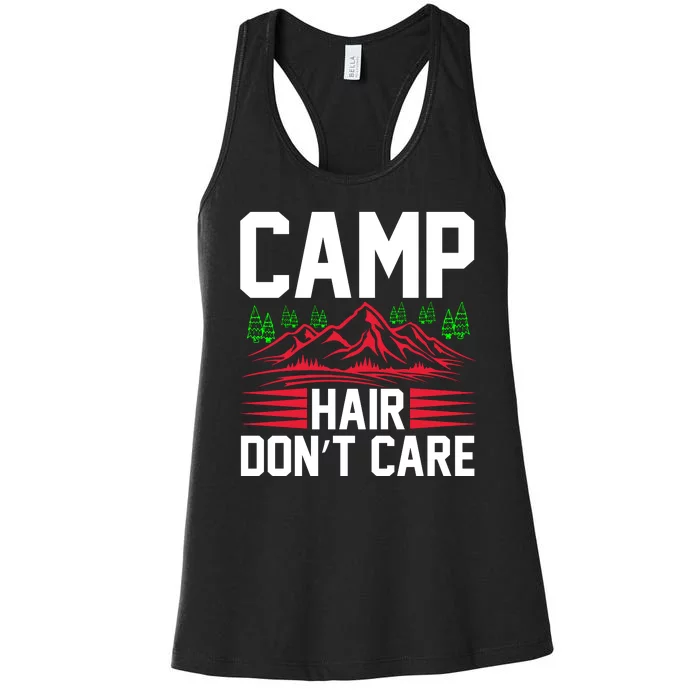 Camp Hair Dont Care Women's Racerback Tank