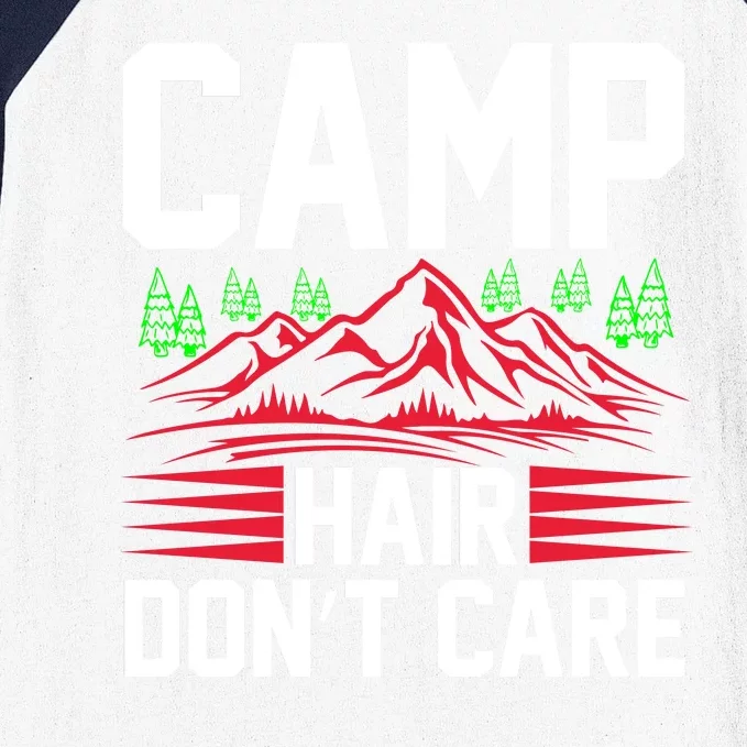 Camp Hair Dont Care Baseball Sleeve Shirt