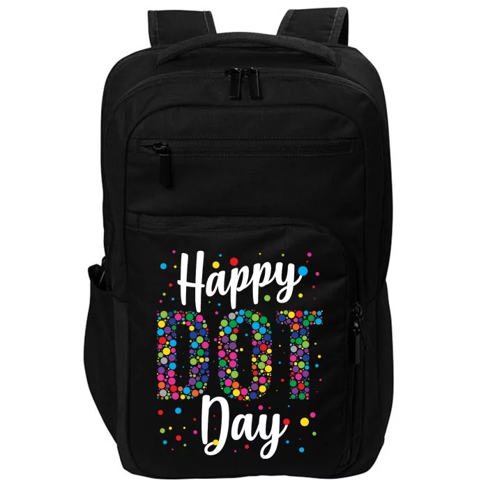 Colorful Happy DOT Day International DOT Day Impact Tech Backpack