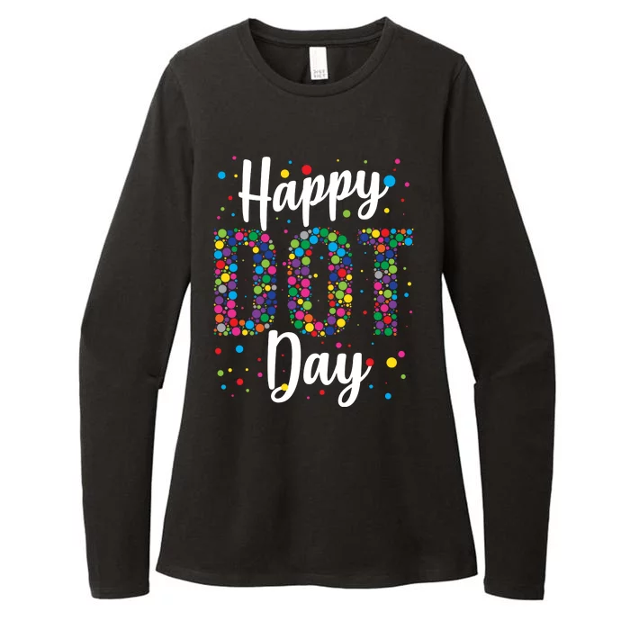 Colorful Happy DOT Day International DOT Day Womens CVC Long Sleeve Shirt