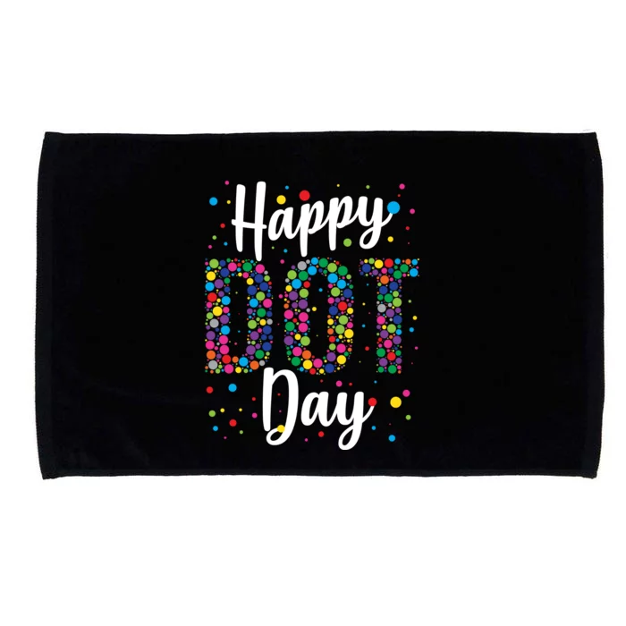 Colorful Happy DOT Day International DOT Day Microfiber Hand Towel