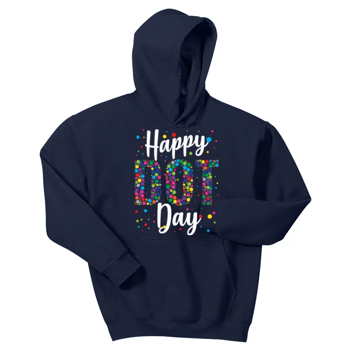 Colorful Happy DOT Day International DOT Day Kids Hoodie