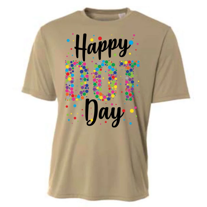 Colorful Happy DOT Day International DOT Day Cooling Performance Crew T-Shirt