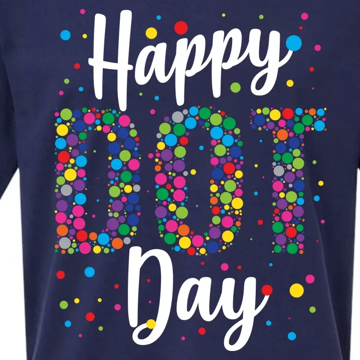 Colorful Happy DOT Day International DOT Day Sueded Cloud Jersey T-Shirt