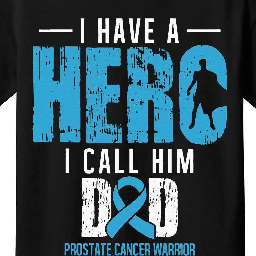 Call Him Dad Prostate Cancer Awareness Support Ribbon Kids T-Shirt