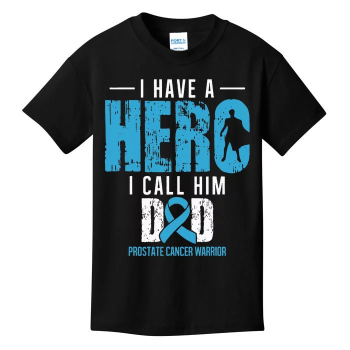 Call Him Dad Prostate Cancer Awareness Support Ribbon Kids T-Shirt