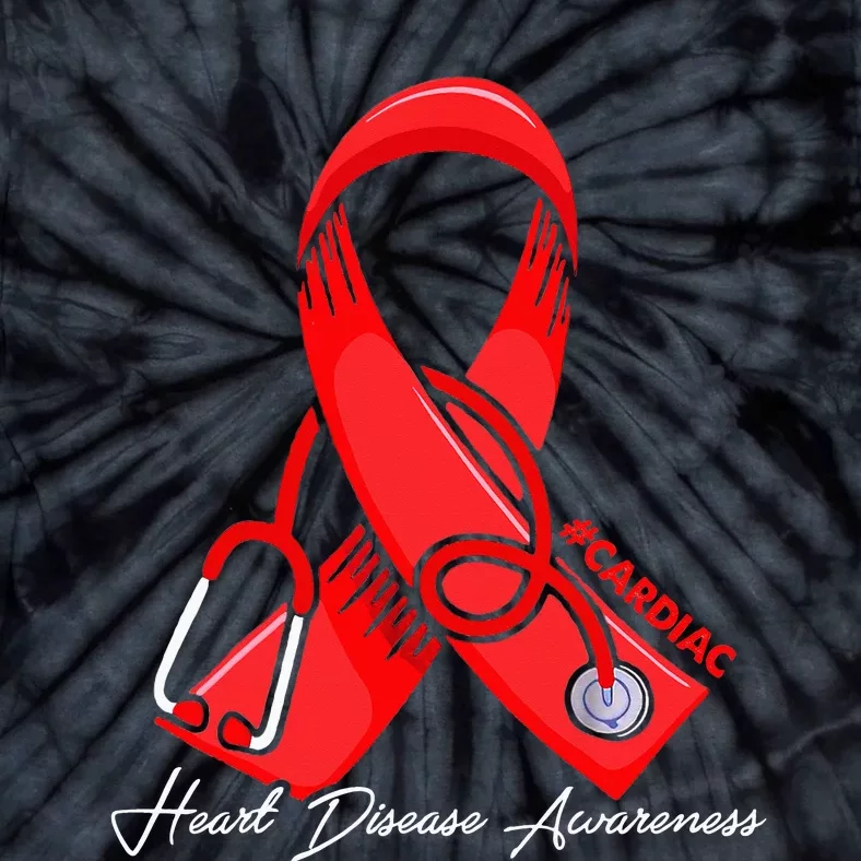 Cardiac Heart Disease Awareness Go Red Cardiologist Nurse Tie-Dye T-Shirt