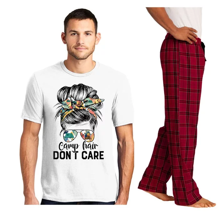 Camp Hair DonT Care Messy Hair Woman Glasses Life Pajama Set